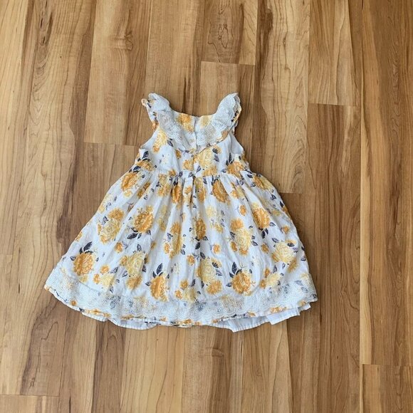 Tahari Yellow Floral Kids Dress - Picture 7 of 12